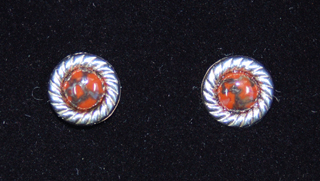 Small Red Bone Earring