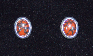 Small Red Bone Earring