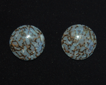 Blue-Gray Bone Earrings